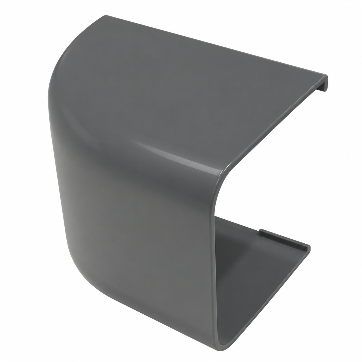 Novaplus eindstuk grijs RAL 7016 90x65mm