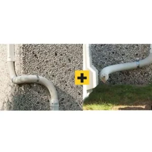 Novaplus Flexibele bocht Ral 9010 WIT 80x60mm (1st)