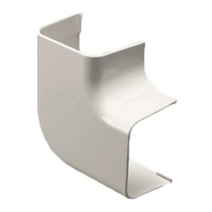 Novaplus Haakse platte bocht Ral 9010 WIT 90x65mm (1st)