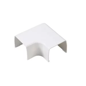 Novaplus Haakse platte bocht Ral 9010 WIT 110X75mm (1st)
