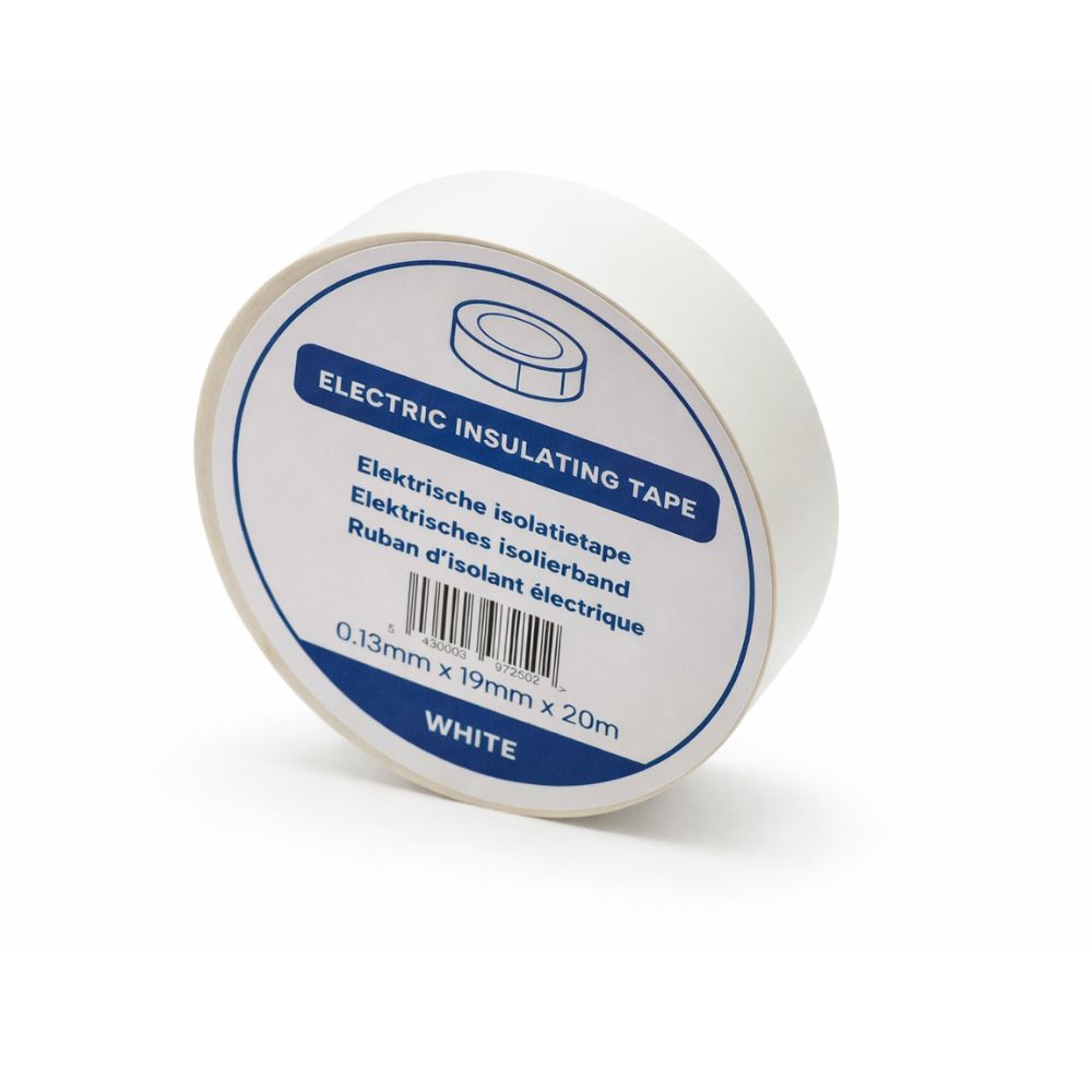 Isolatietape 19mm 20m wit PVC isolatietape voor airco leidingen
