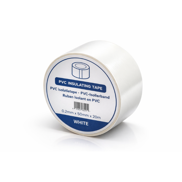 Isolatietape 50mm 20m wit voor airco leidingen