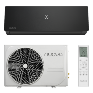 Nuova Infinity AI Smart airco set zwart met binnenunit en buitenunit single split